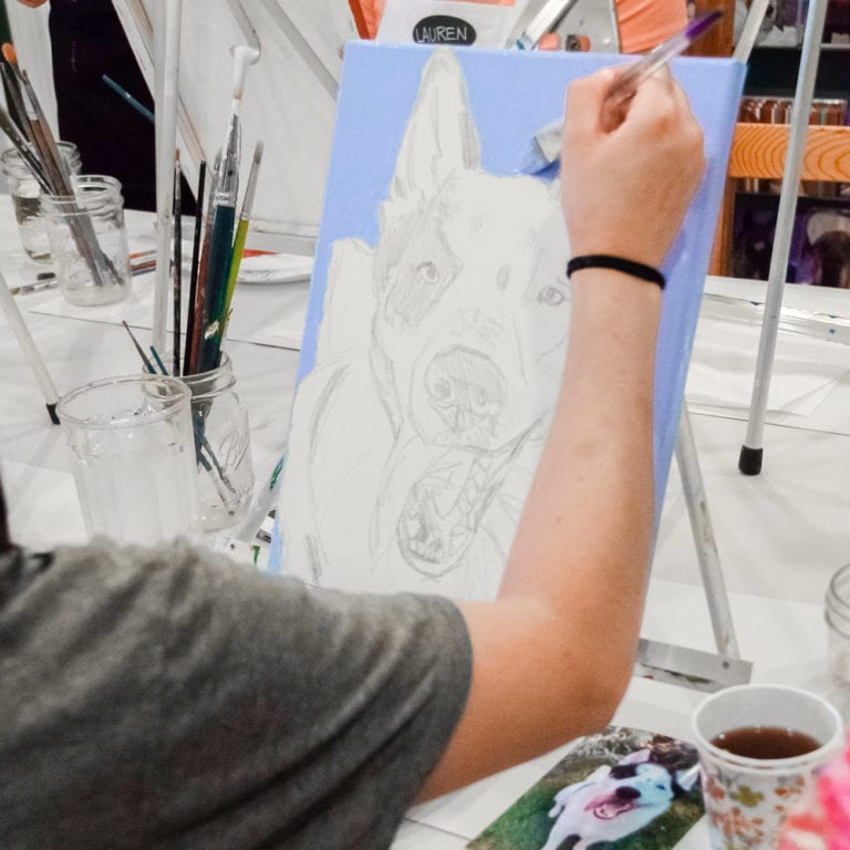 Paint Your Pets Portrait Hosted by Wagging Tail Studios